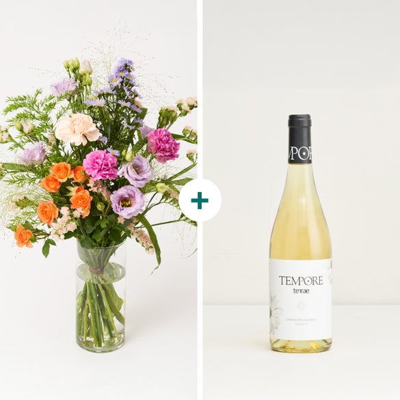 Mors Dag buketten med Terrae - Garnacha, Blanco